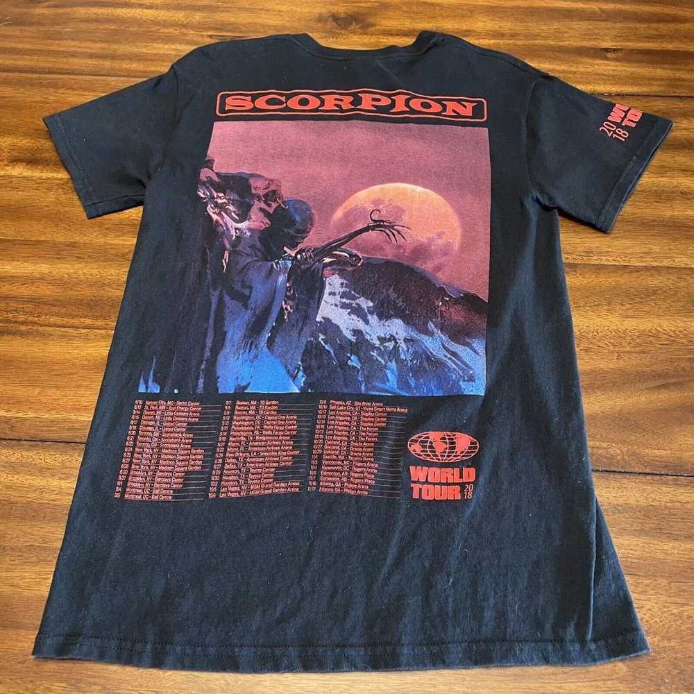 Drake Scorpion 2018 World Tour Concert T Shirt Hip Hop Size Small Gildan Cotton